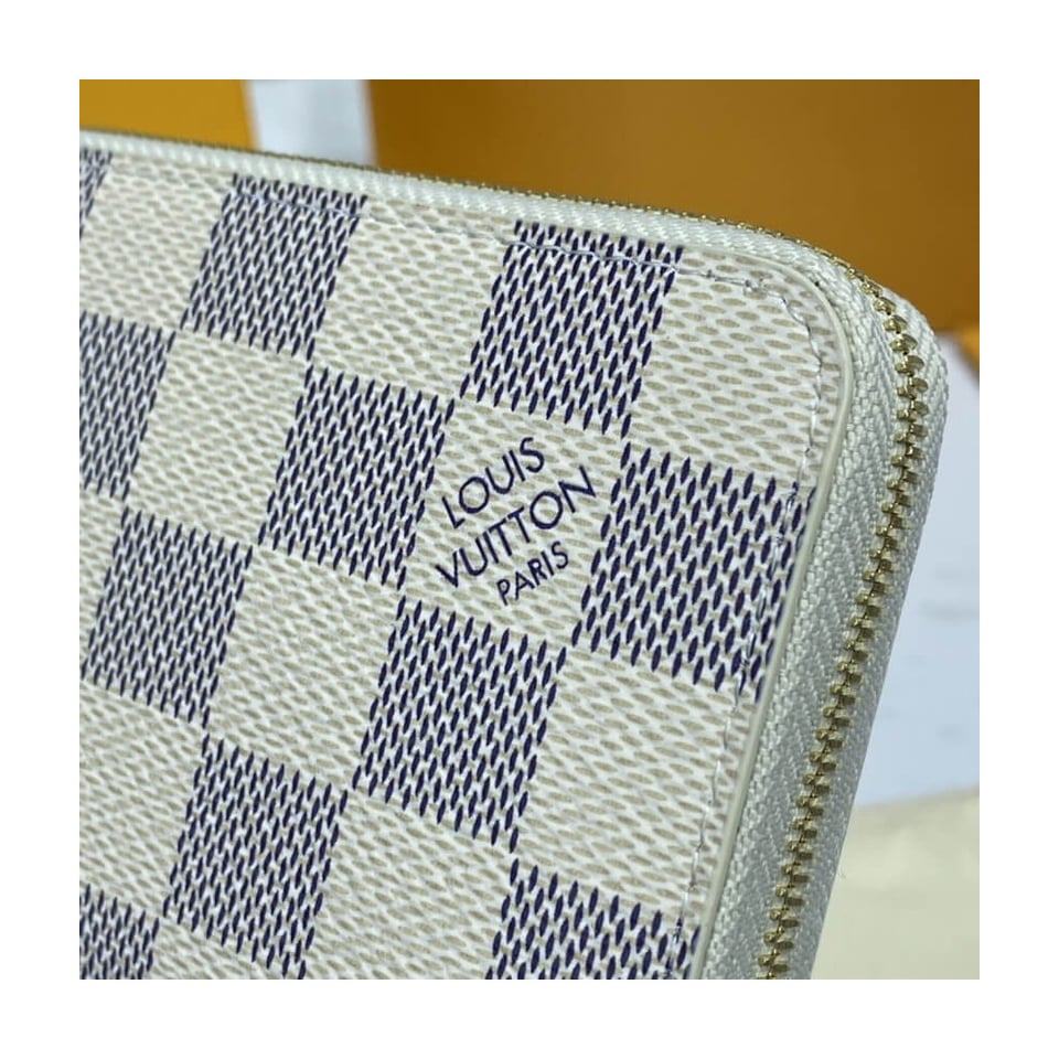 Louis Vuitton Damier Azur Zippy Coin Purse Beige view 7