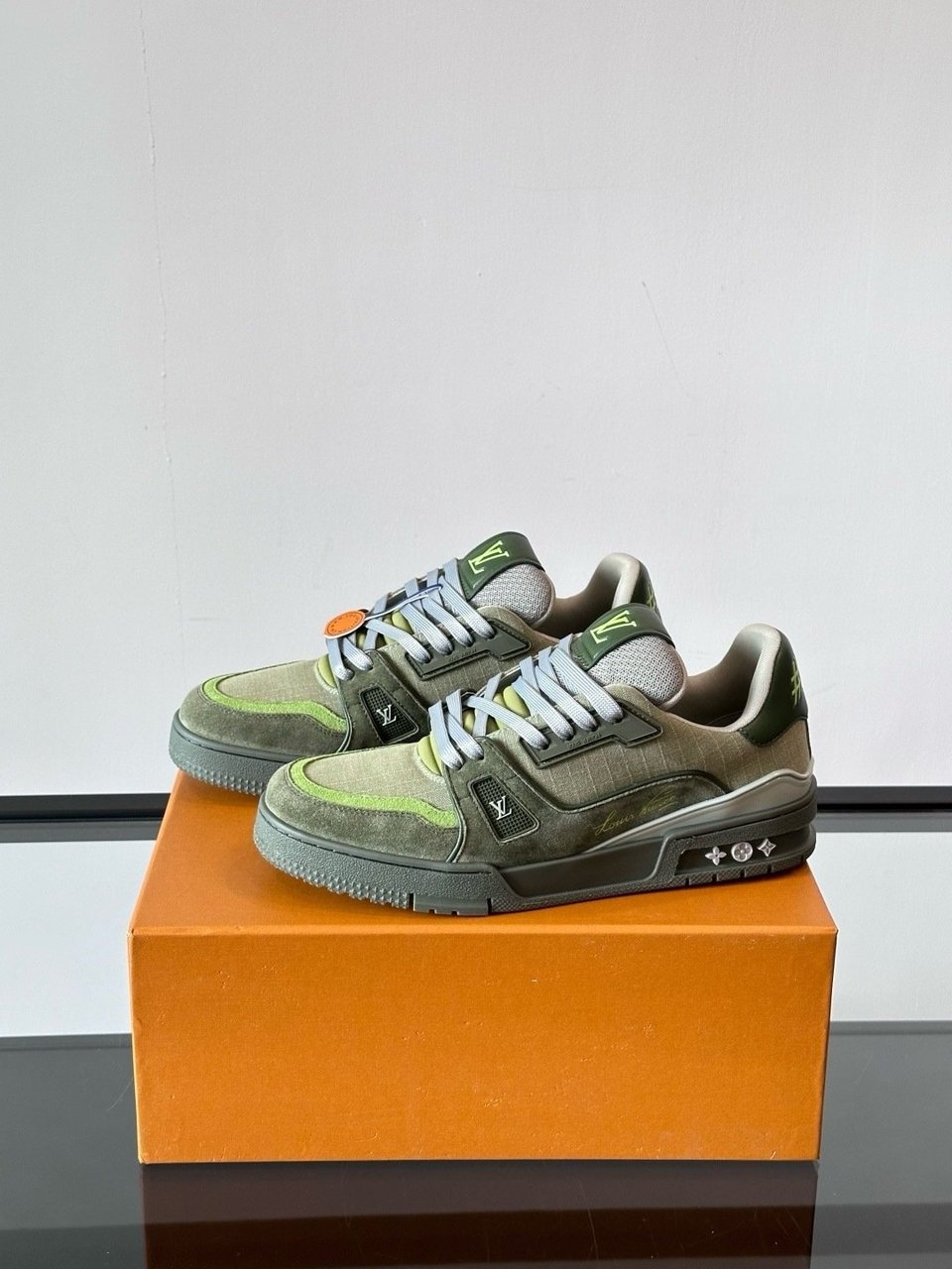 Louis Vuitton LV Trainer Outdoor Sneaker Green for Men view 4