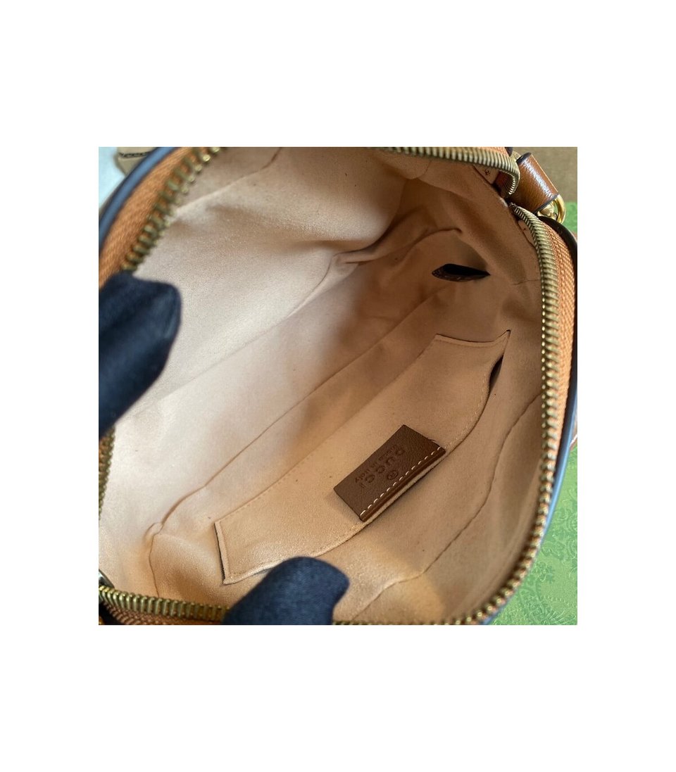 Gucci GG Marmont Matelasse Mini Bag Brown view 9
