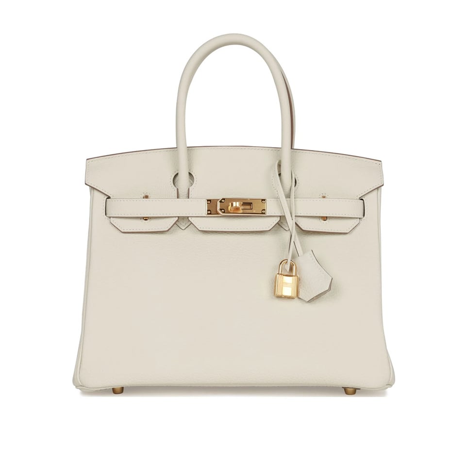 Hermès Birkin 30 White Togo Leather with Gold Hardware 30cm view 2