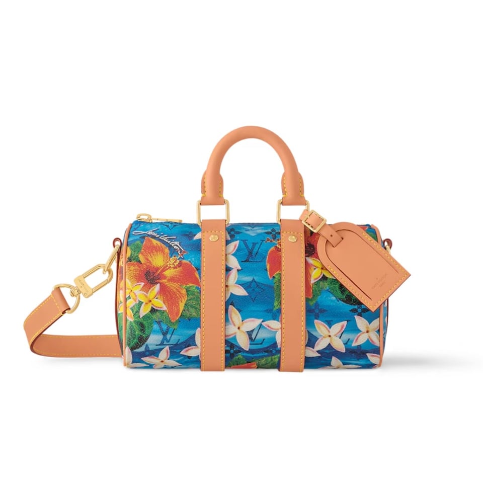 Louis Vuitton Keepall Bandouliere 25 Bright Blue 25Cm M24999 view 2