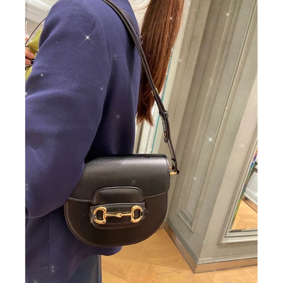 Gucci Leather Horsebit 1955 Mini Rounded Bag view 6