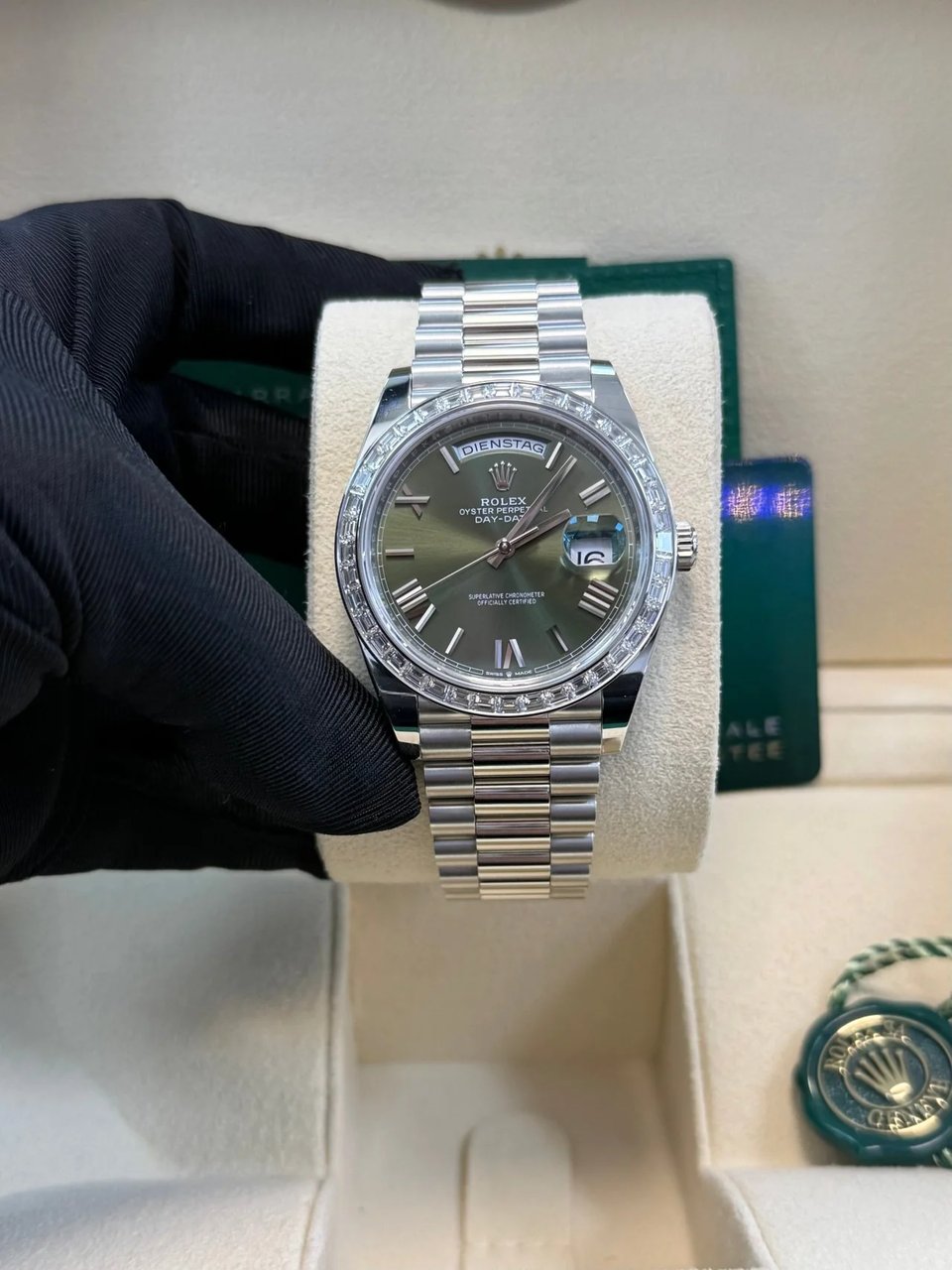 [Superclone] Rolex Day-Date 40mm Olive Green Dial President 228396TBR view 2