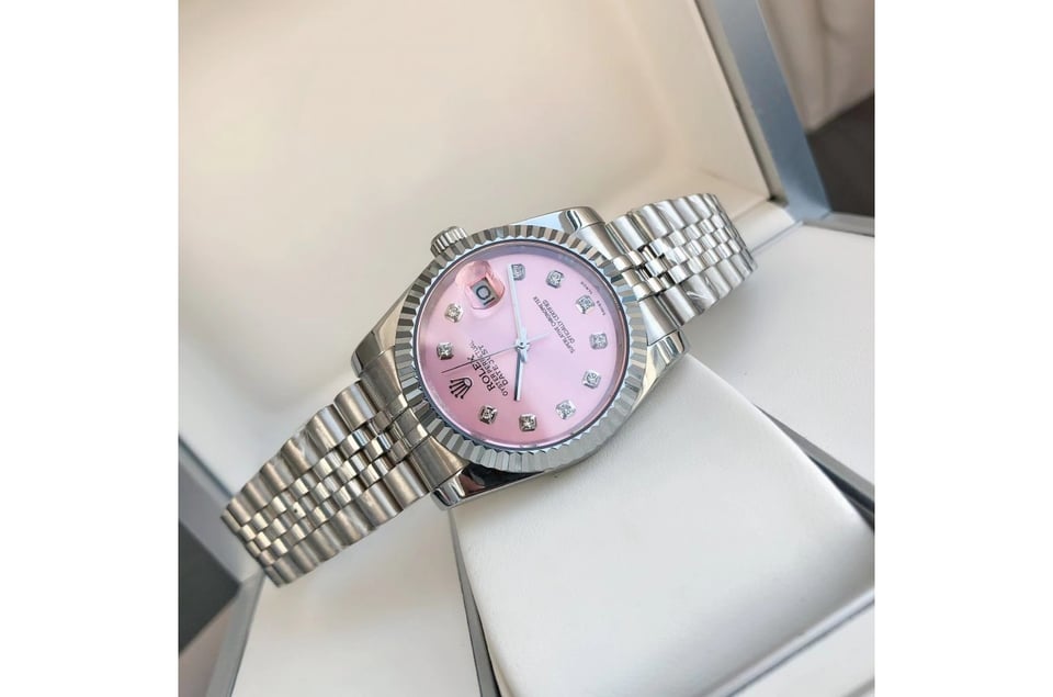 Rolex Datejust 36/28mm SS/SS Jub Pink/Dial view 7