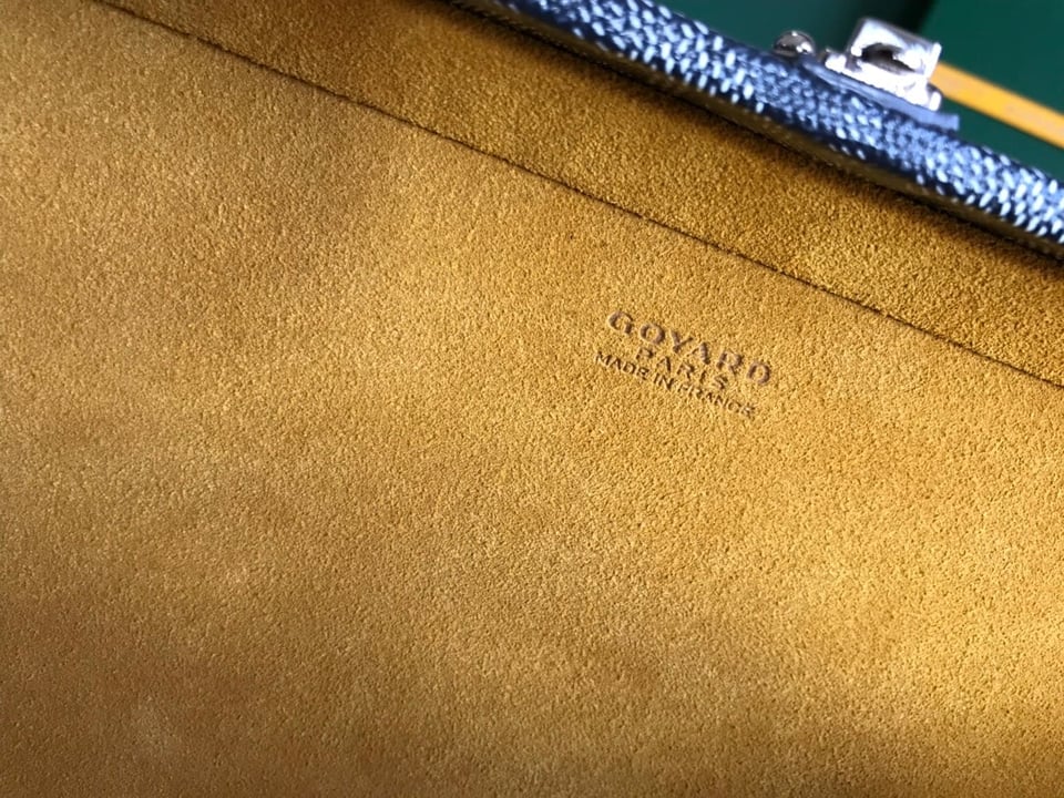 Goyard Grand Hôtel Trunk Bag 24.5cm Grey Black Goyardine Canvas And Calfskin view 5