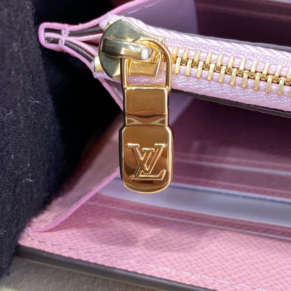 Louis Vuitton Vivienne Sailing Damier Ebene Sarah Wallet Pink view 8