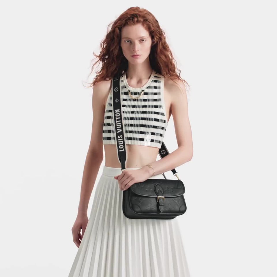 Louis Vuitton Diane Monogram In Black 23cm/9in M46386 view 6