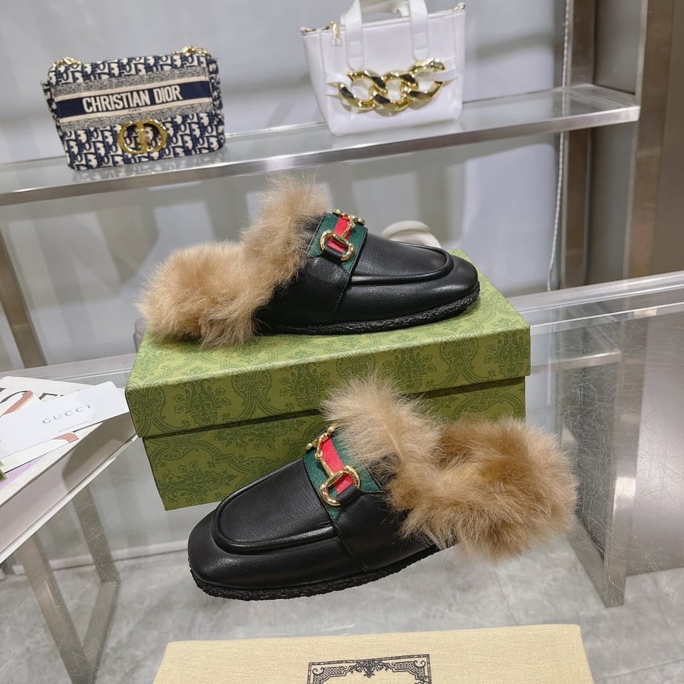 Gucci Men’S Slipper With Horsebit Black view 7