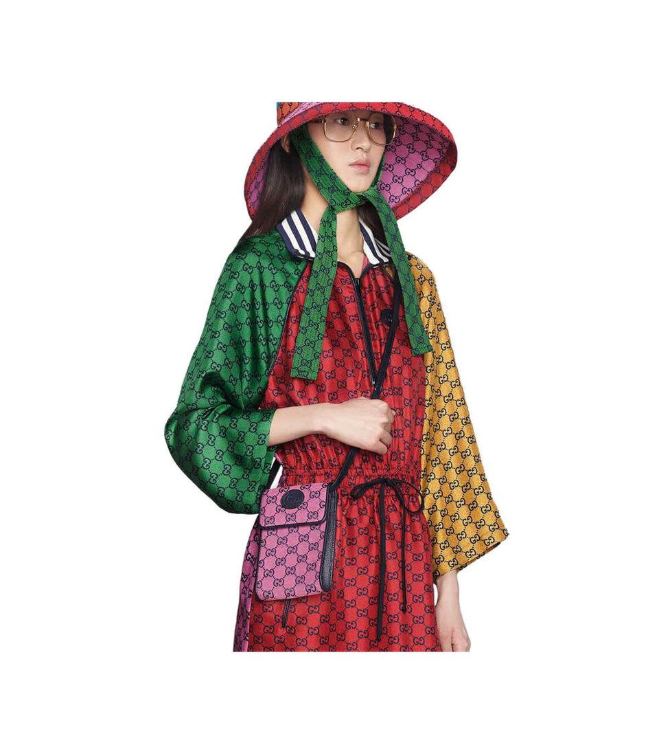 Gucci GG Multicolour Mini Bag Pink view 3