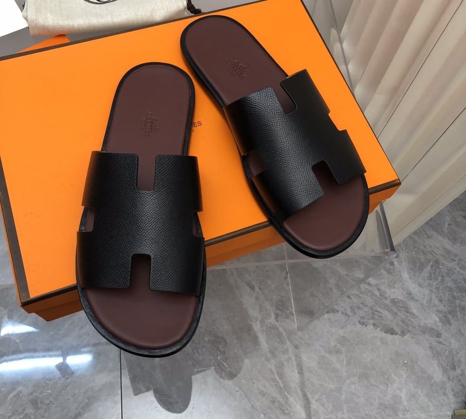 Hermes Izmir Sandal Black And Brown view 6