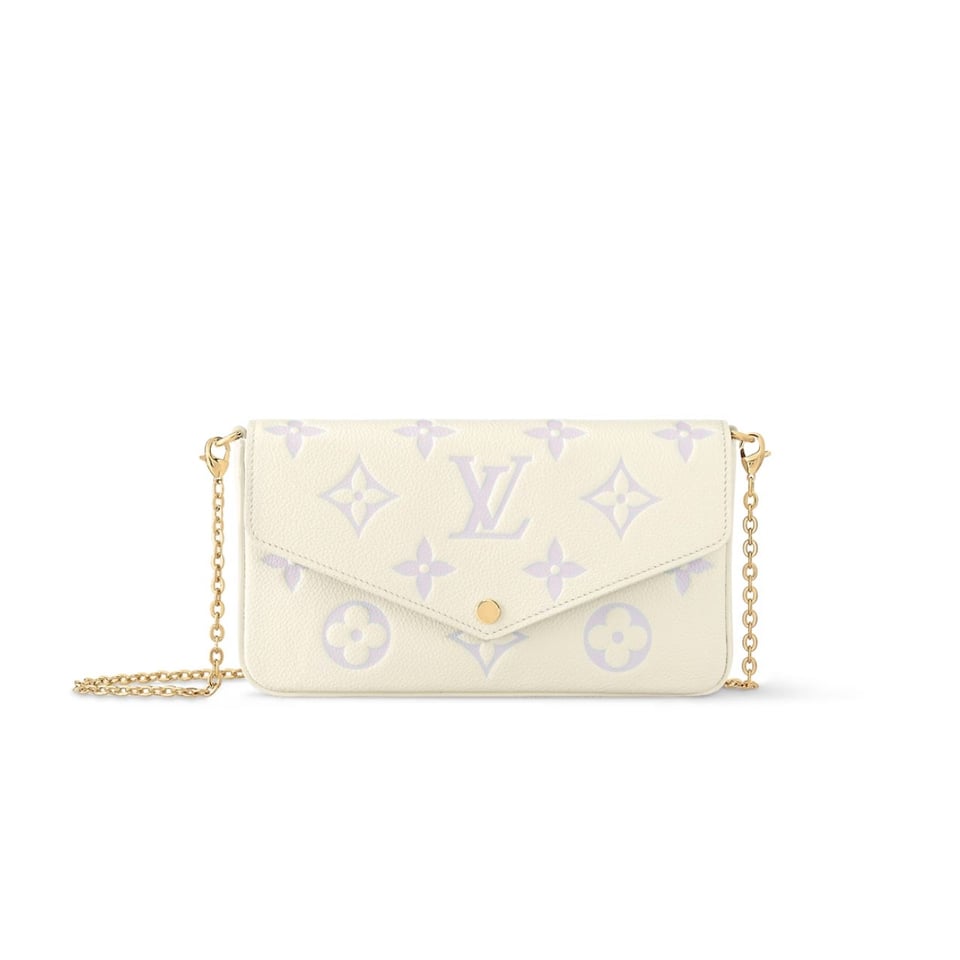 Louis Vuitton Pochette Felicie Bag In Latte And Bubble Tea 22Cm view 2