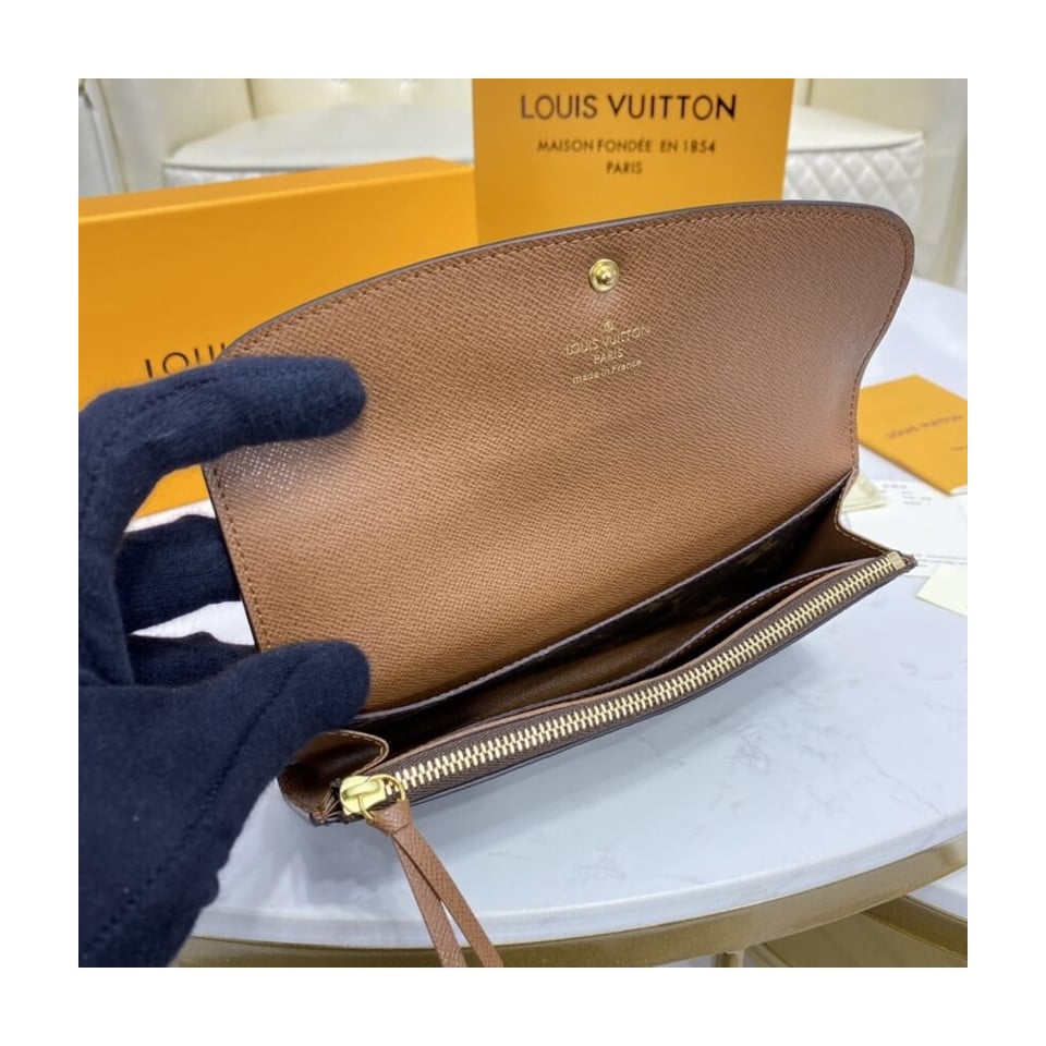 Louis Vuitton Monogram Canvas Emilie Wallet Brown view 8