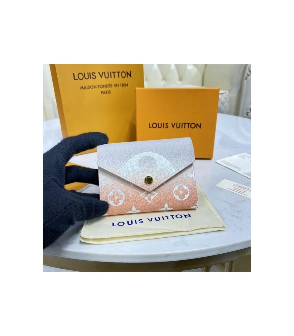 Louis Vuitton Victorine Wallet Mist Gray view 3