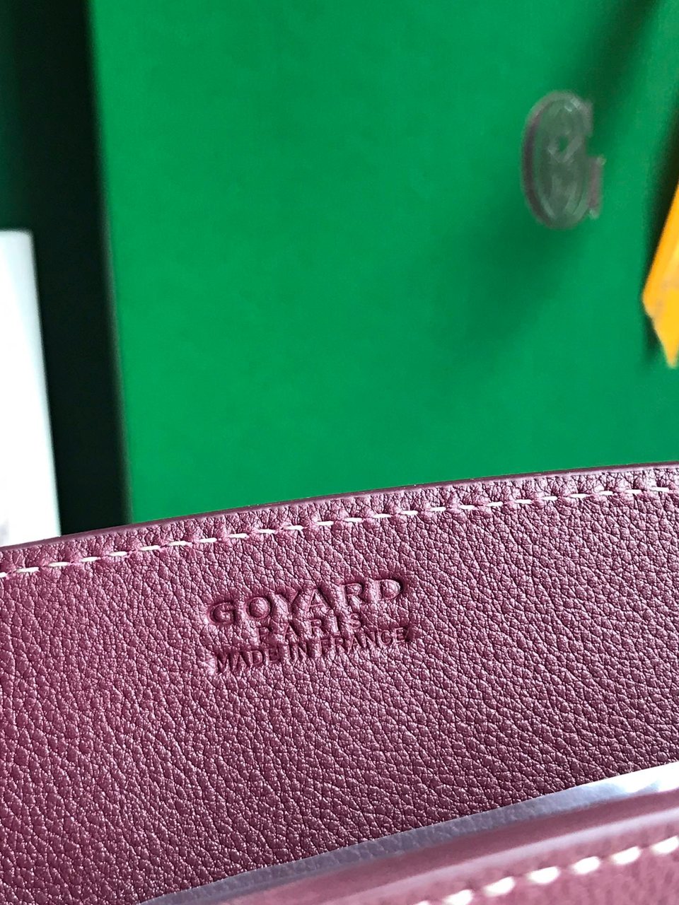 Goyard Rouette Structuré Mini Bag 21cm Wine Red Goyardine Canvas And Calfskin view 5