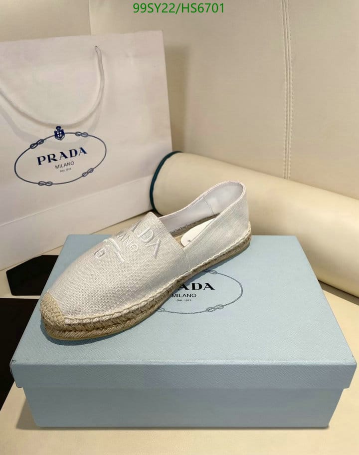 Prada Linen Espadrilles White view 7