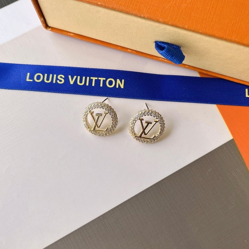 Louis Vuitton Louise By Night Earrings Gold M00757 view 4
