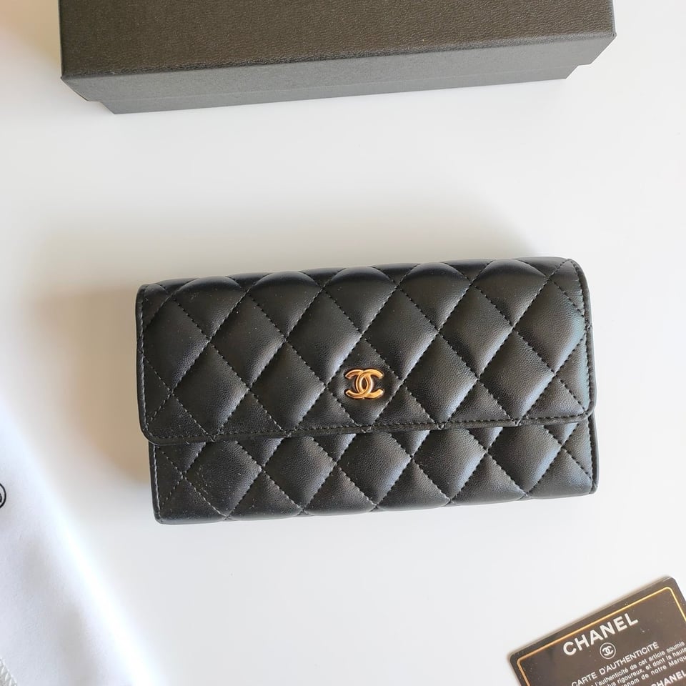 Chanel Classic Long Purse Caviar 19 Black Calfskin view 2