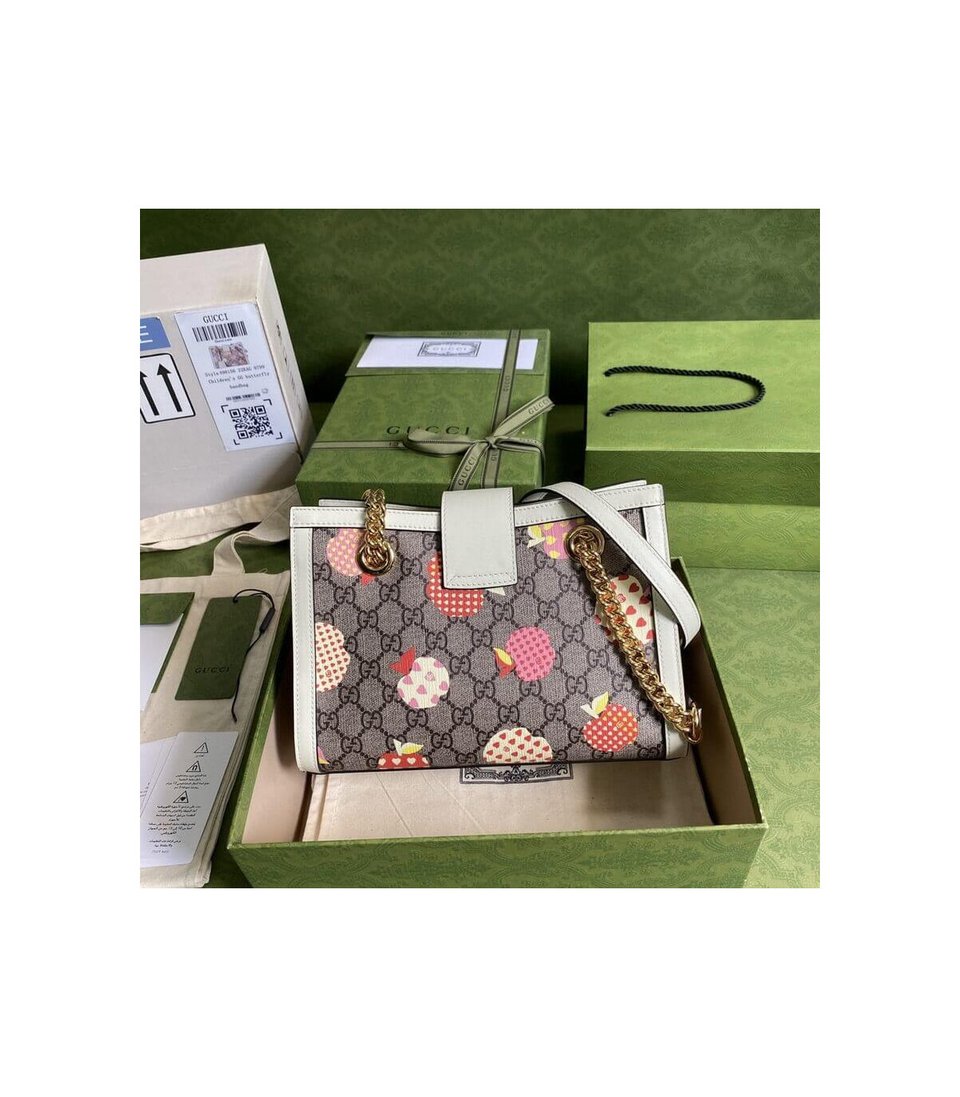 Gucci Padlock GG Heart Apple Pattern Small Shoulder Bag view 5