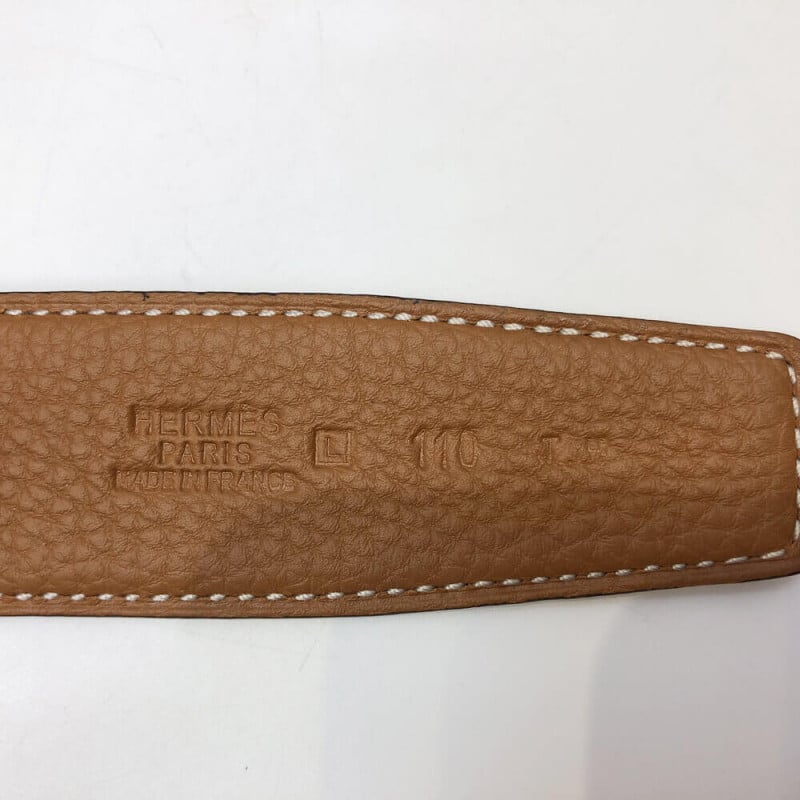 Hermes H Belt Buckle &amp; Reversible Leather Strap 38 mm HB01 view 10