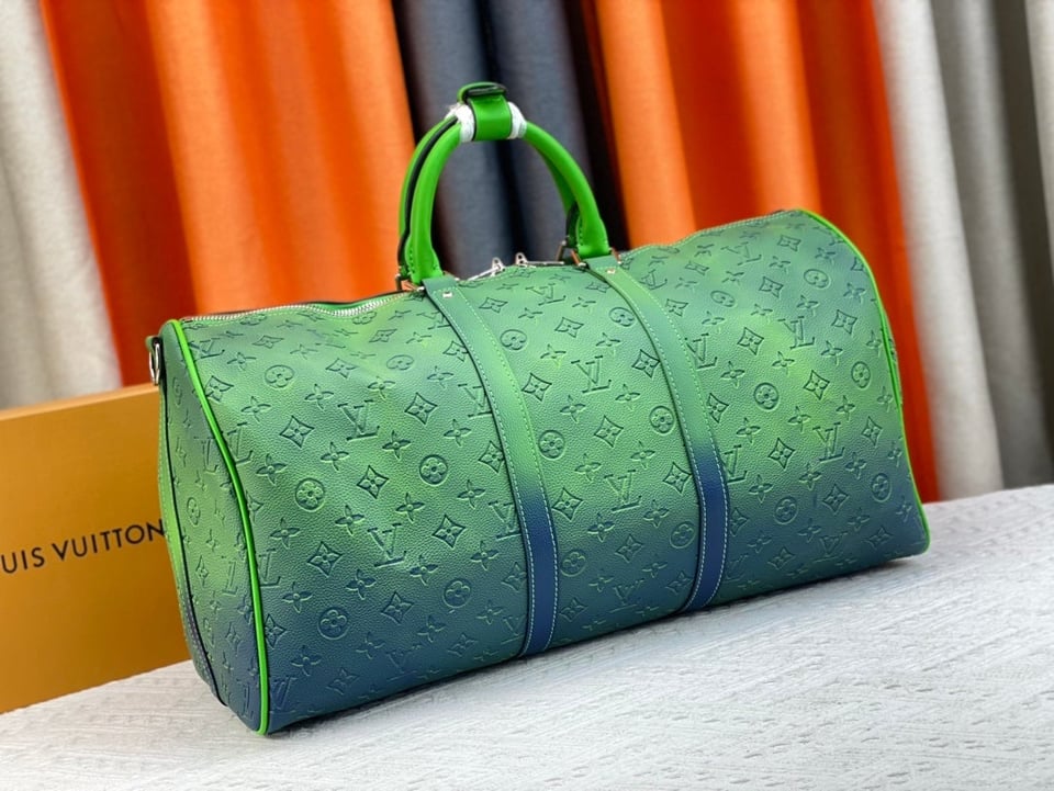 Louis Vuitton Keepall Bandouliere 50Cm Blue And Green view 10