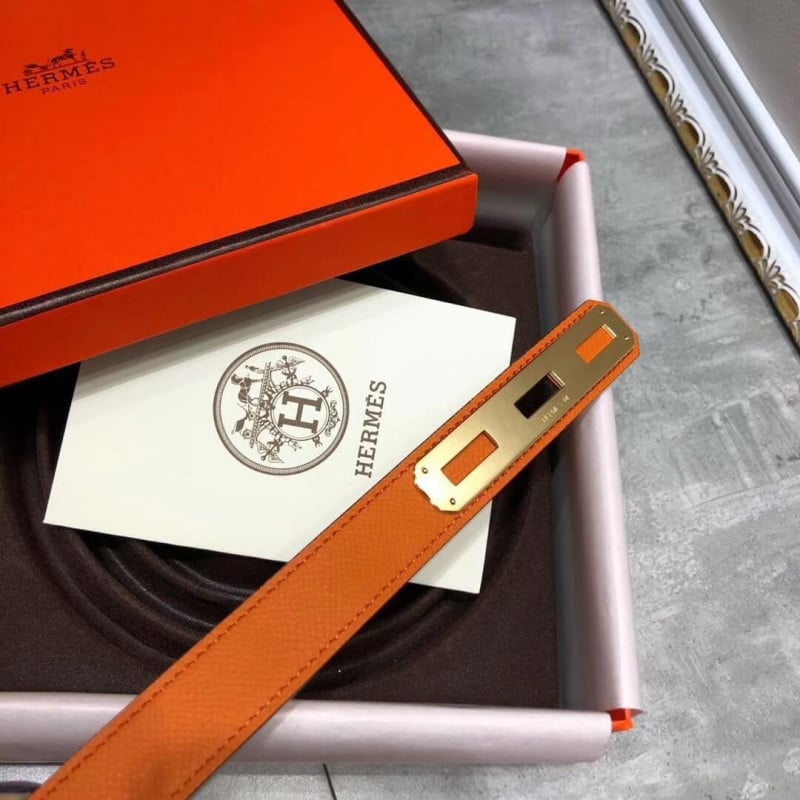 Hermes O’Kelly 24 Belt H07960 Orange view 3
