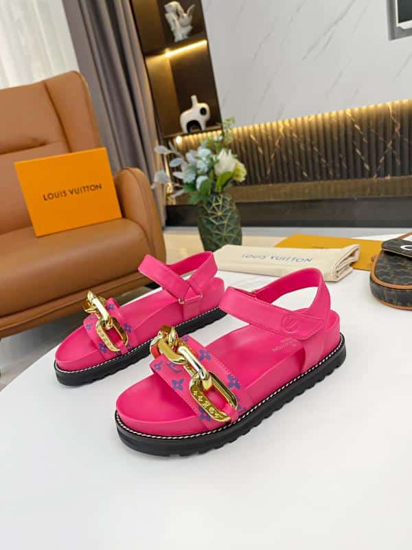 Louis Vuitton Paseo Flat Comfort Sandal Pink view 4