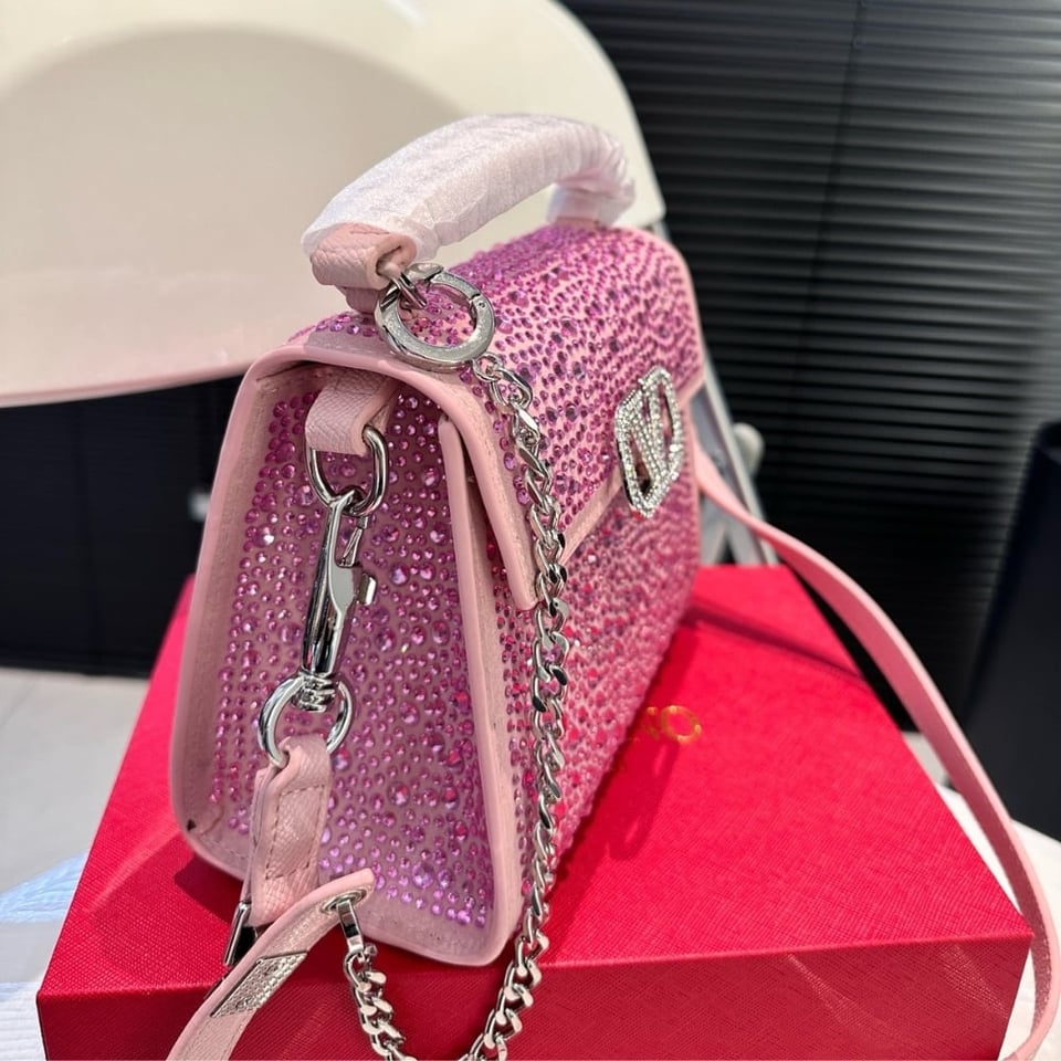 Valentino Vsling Mini Handbag With Sparkling Rose Quartz 19Cm 3W0B0G97Thv D0M view 6