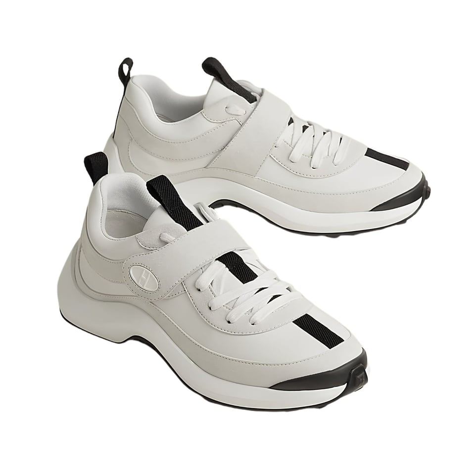 Hermes Loop Sneakers Blanc Color Calfskin H252000Z