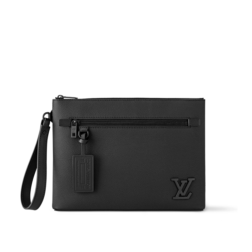 Louis Vuitton Takeoff Pouch Black 30Cm M69837 view 2
