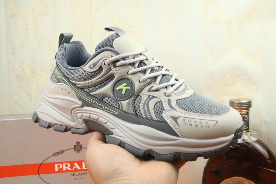 Prada Sport Running Sneaker In Grey view 4