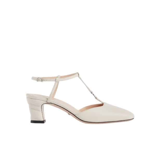Gucci Women’S Petite Gg Slingback Pump ?White ?723446 Bko00 9049 view 2