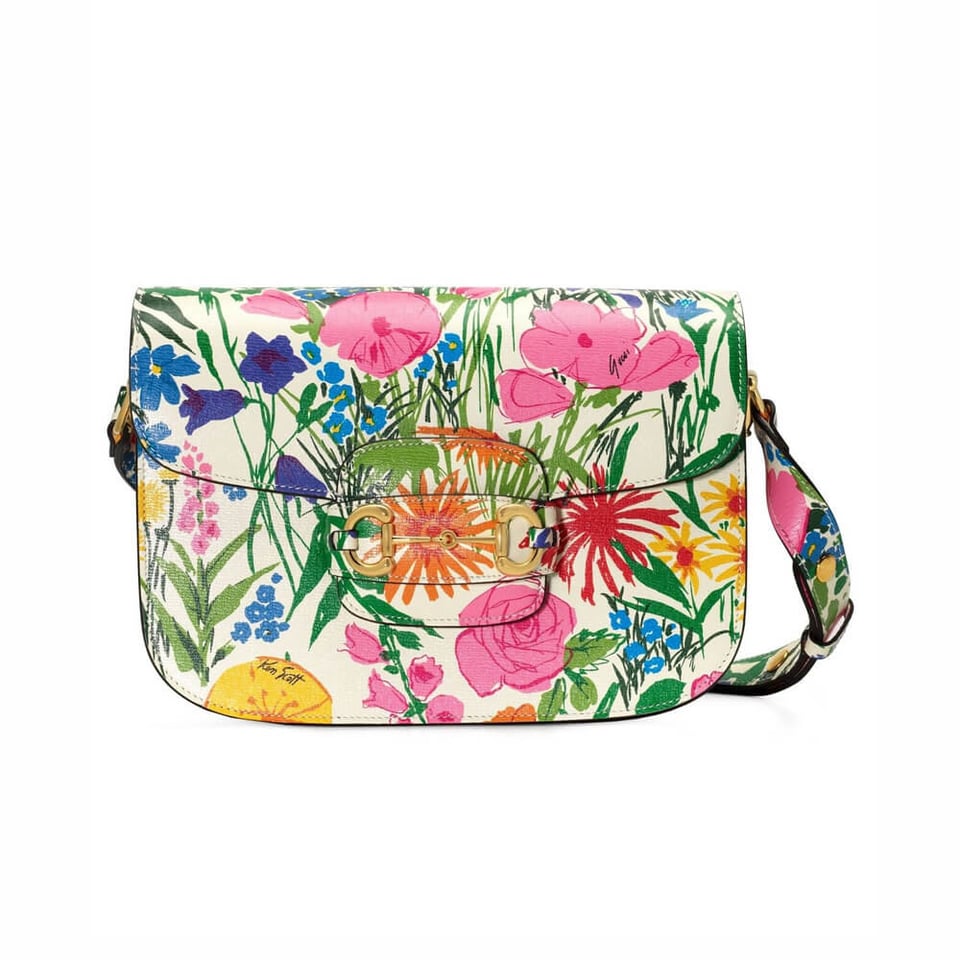 Gucci Horsebit 1955 Small Bag in Ken Scott Print view 2