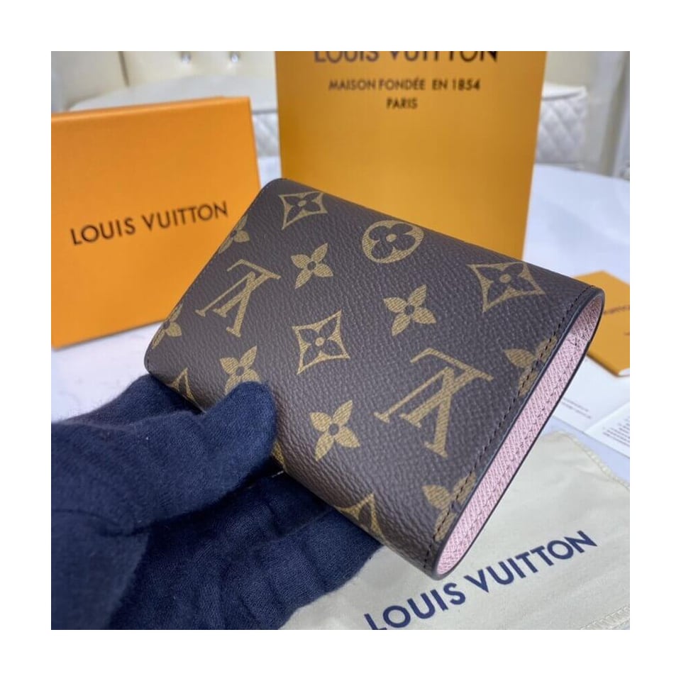 Louis Vuitton Monogram Canvas Victorine Wallet Pink view 4