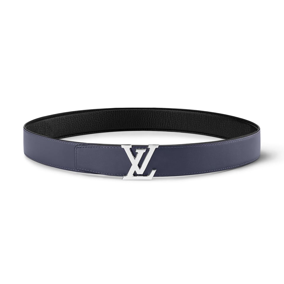 Lv Heritage 35mm Reversible Belt Midnight Blue/Black M8359U