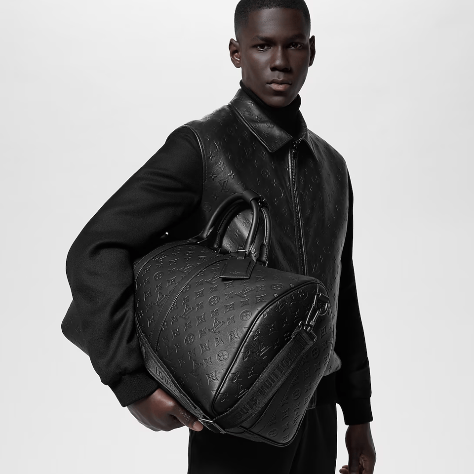 Louis Vuitton Keepall Bandouliere 50 Black 50cm M44810 view 3