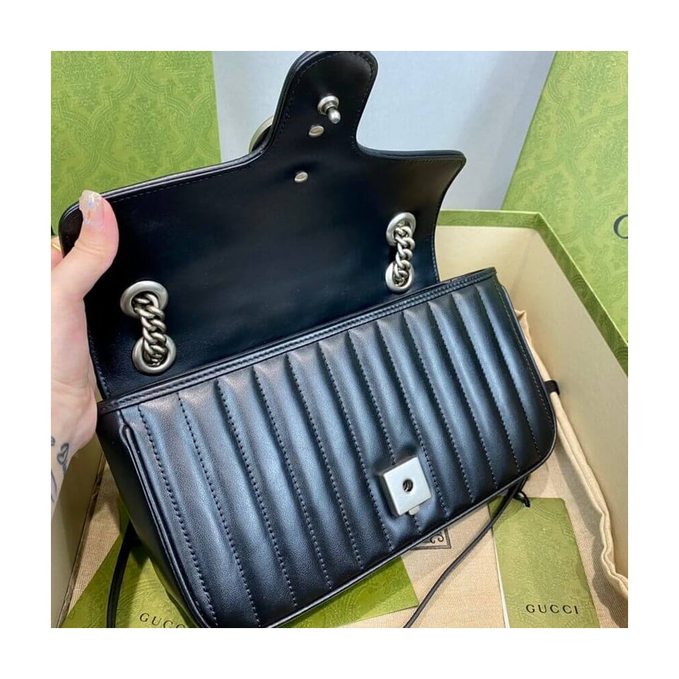 Gucci GG Marmont Small Shoulder Bag Black view 13