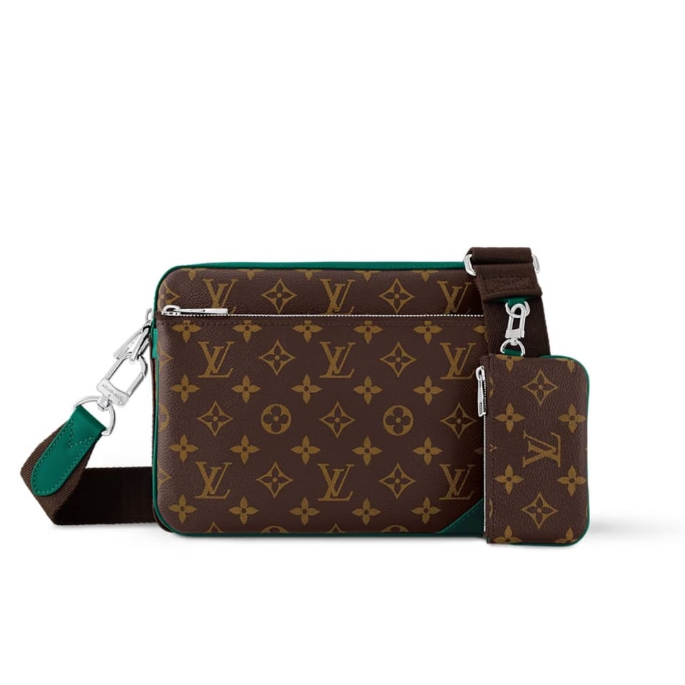 Louis Vuitton Trio Messenger Bag Green 25Cm M12766 view 2