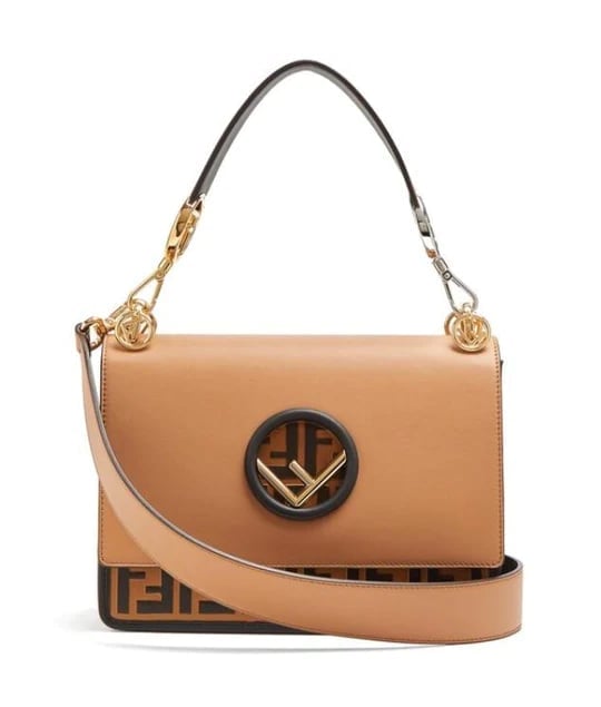 Fendi Ff Logo Bottom Brown Bag 22Cm view 2