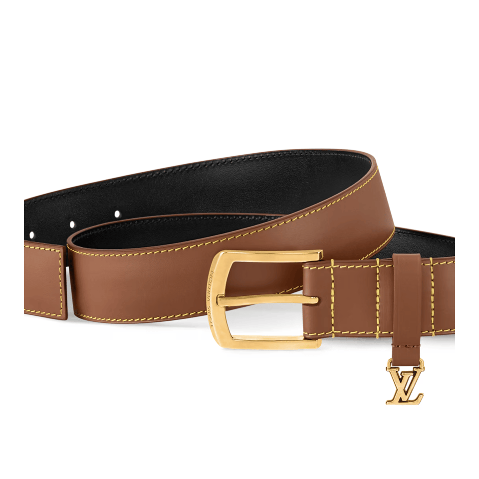 Louis Vuitton LV Brown Everyday Pin 35mm Reversible Men Belt M8878U view 3