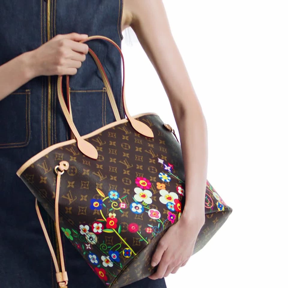 Louis Vuitton LV x TM Neverfull MM Monogram Coated Canvas 31cm M13271 view 9