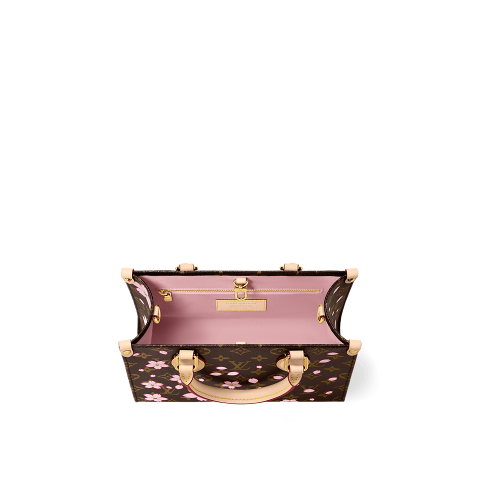 Louis Vuitton LV x Murakami OnTheGo PM Sakura Brown 25cm M13269 view 4