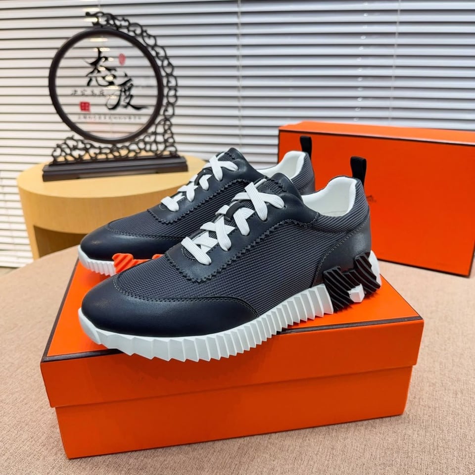 Hermes Bouncing Sneakers Noir Color Goatskin H261897ZH01390 view 6