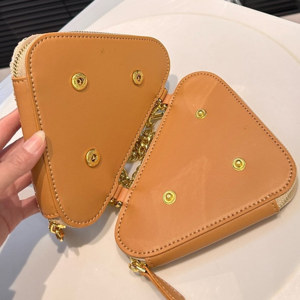 Prada Crochet And Leather Mini Bag Natural 18Cm view 6