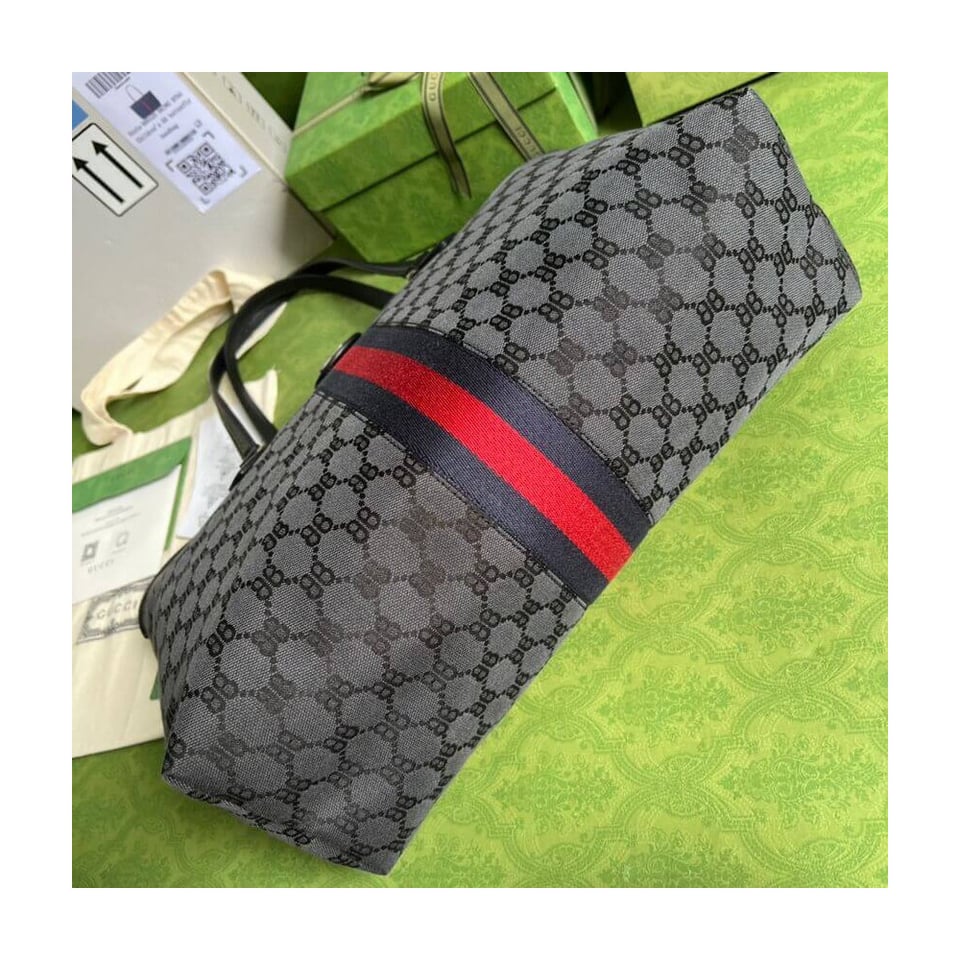 Balenciaga x Gucci Hacker Medium Tote Bag Black view 6
