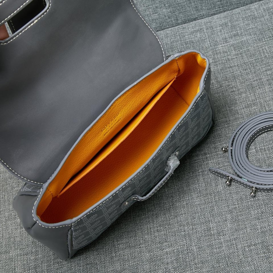 Goyard Saigon Souple Mini Bag Grey Canvas 20cm view 9