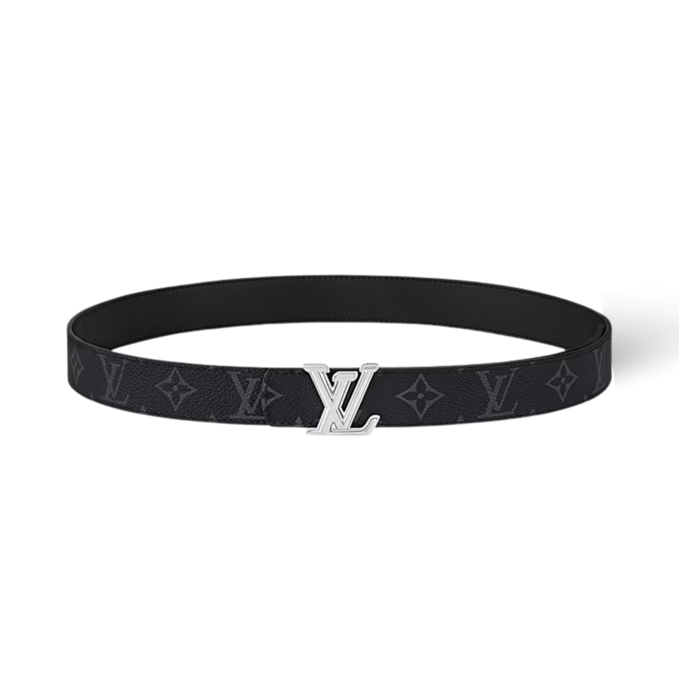 Louis Vuitton LV Silver Dimension 30mm Reversible Men Belt M4049S