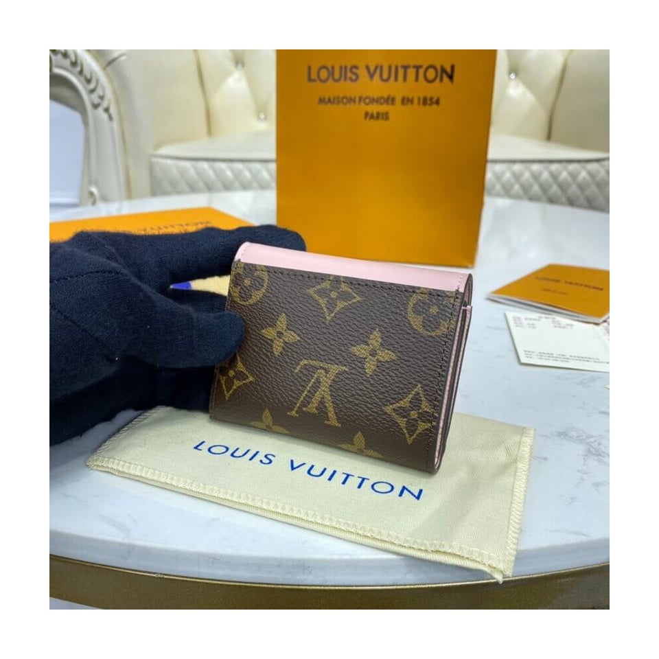 Louis Vuitton Monogram Zoe Wallet Pink view 4
