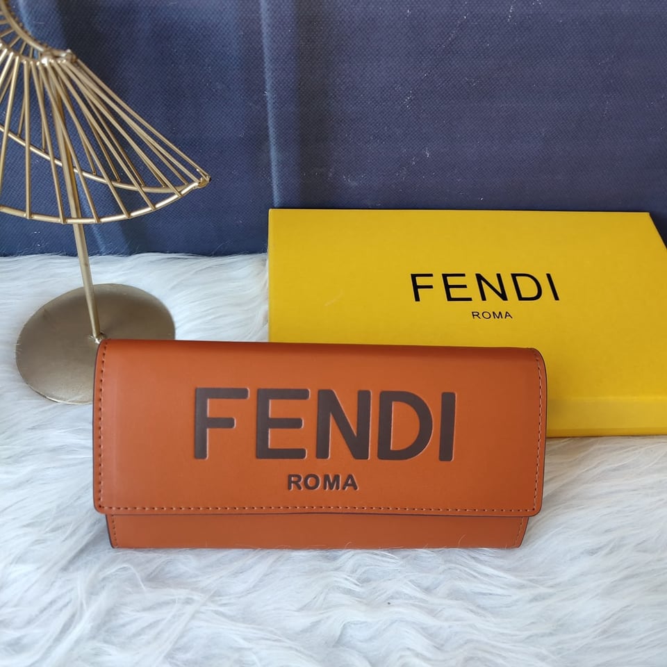 Fendi Roma Continental Brown Wallet view 4