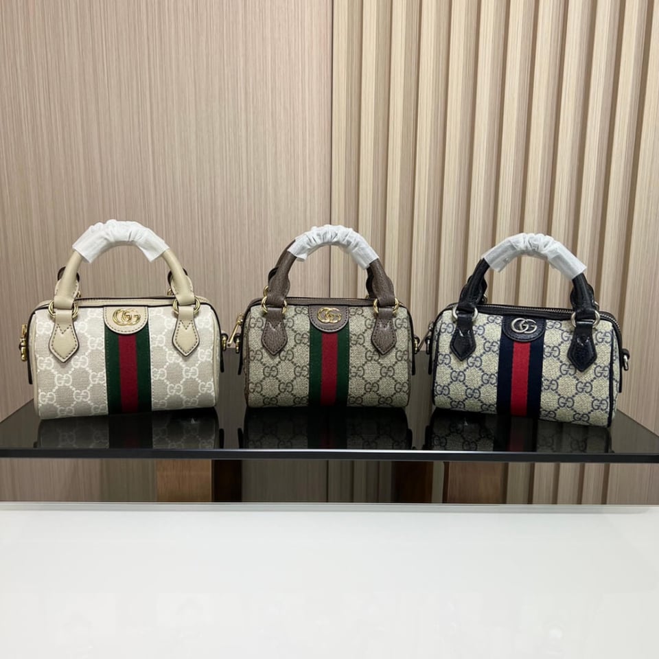 Gucci Ophidia Mini Boston Bag GG Supreme 16.5cm/6.5in view 15