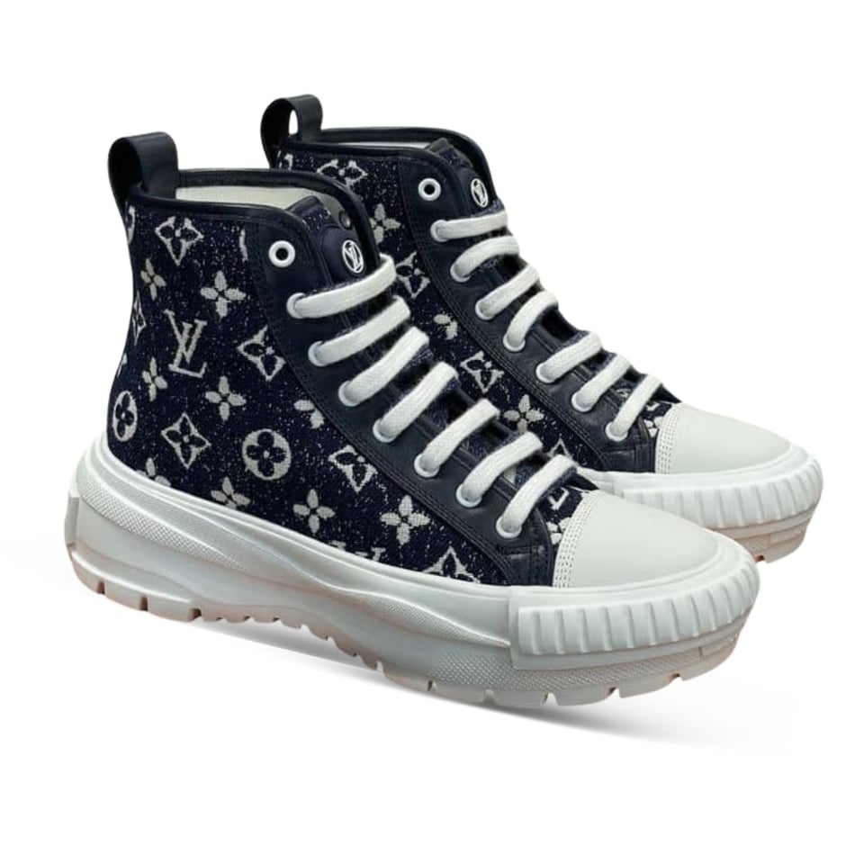 Louis Vuitton Squad Sneakers Monogram Black view 2